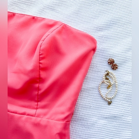 Alfred Angelo - Pink Coral Strapless Special Occasion Dress - Size 9 - Picture 7 of 15